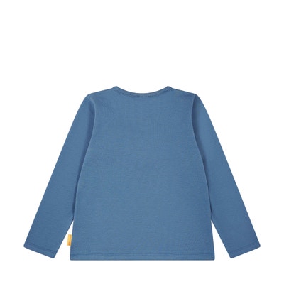 T-Shirt langarm, mittelblau