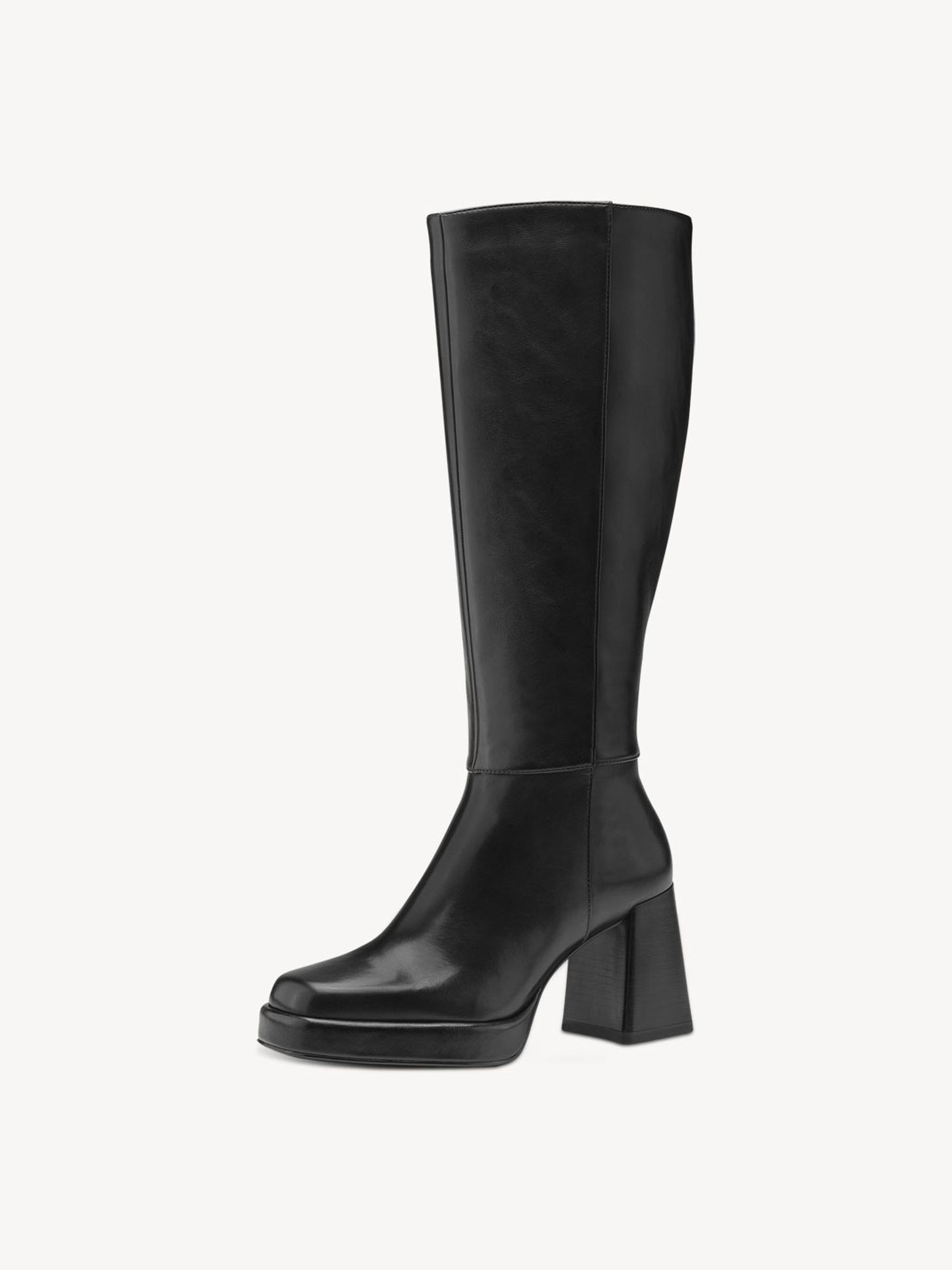 Bottes en cuir - noir