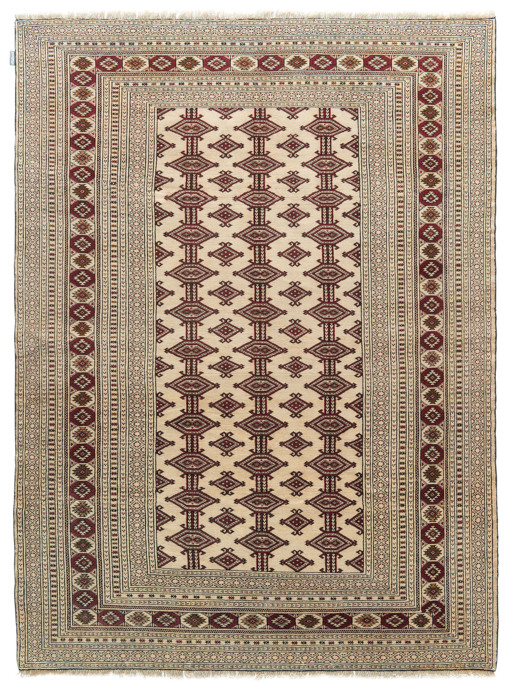 Turkeman auf Seide ca. 130 x 180 cm, Unikat / Einzelstück