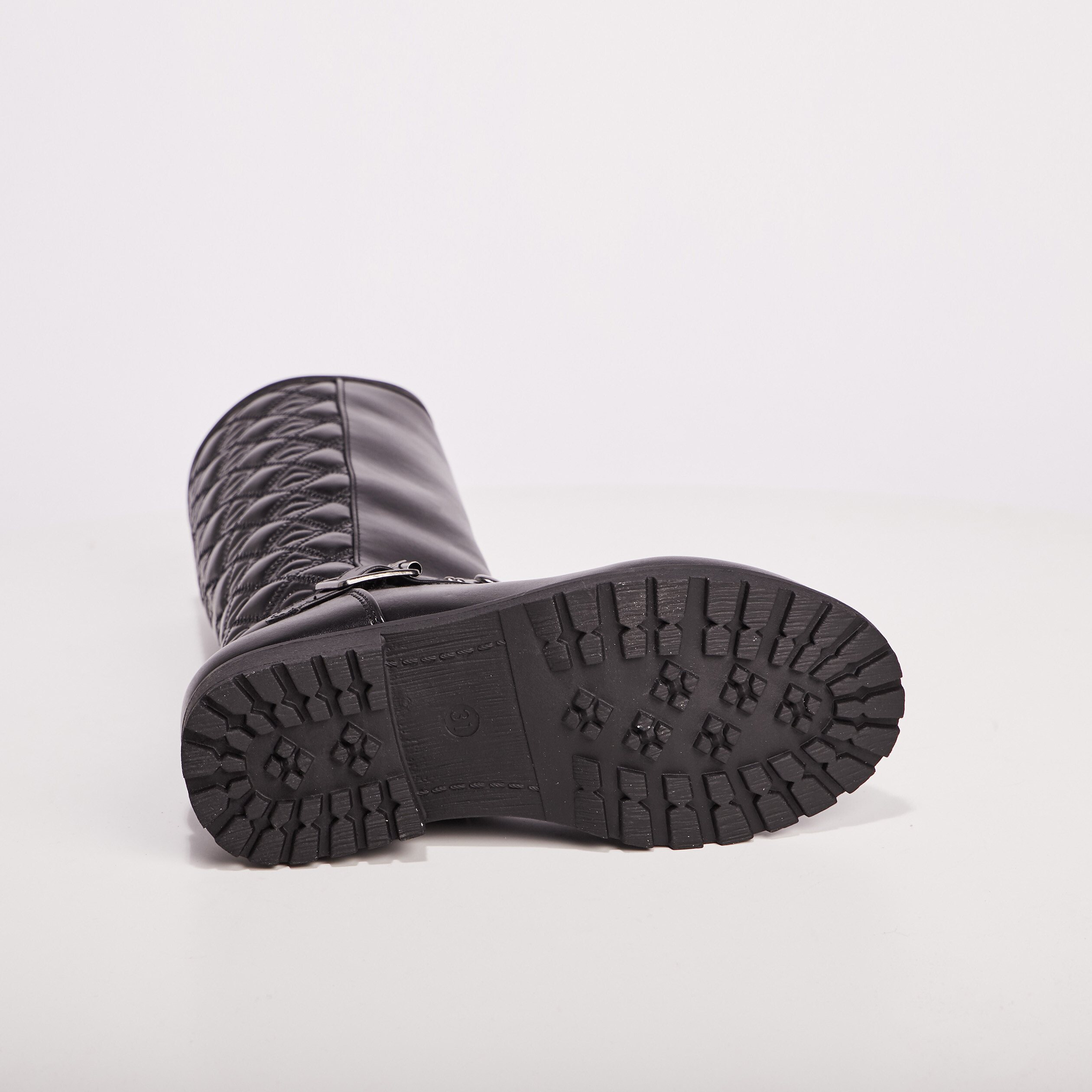 Bottes matelassées noir fille | La Halle