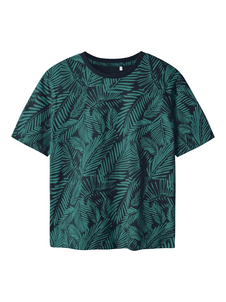name it T-Shirt NKMJIVAN S/S NREG TOP in deep jungle günstig kaufen