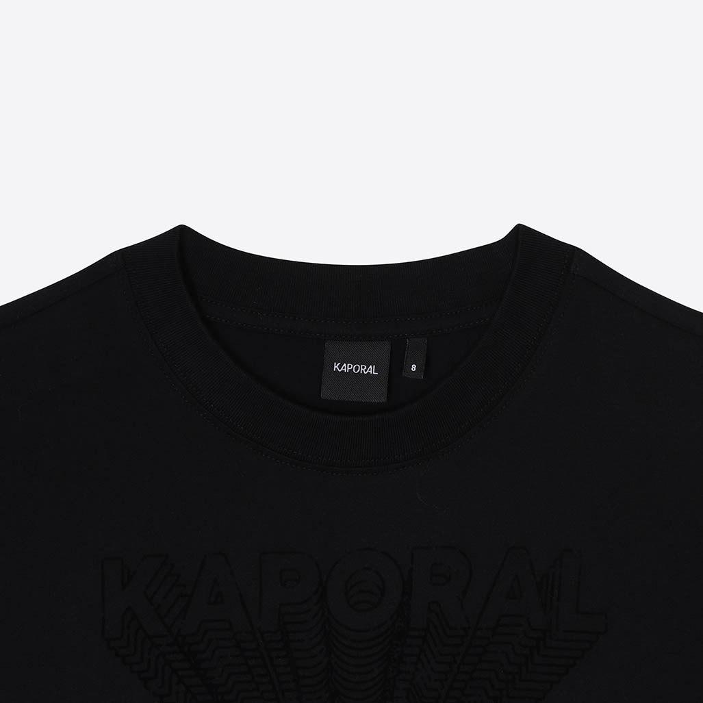 EPPIE  T-shirt noir Garçon 100% coton
