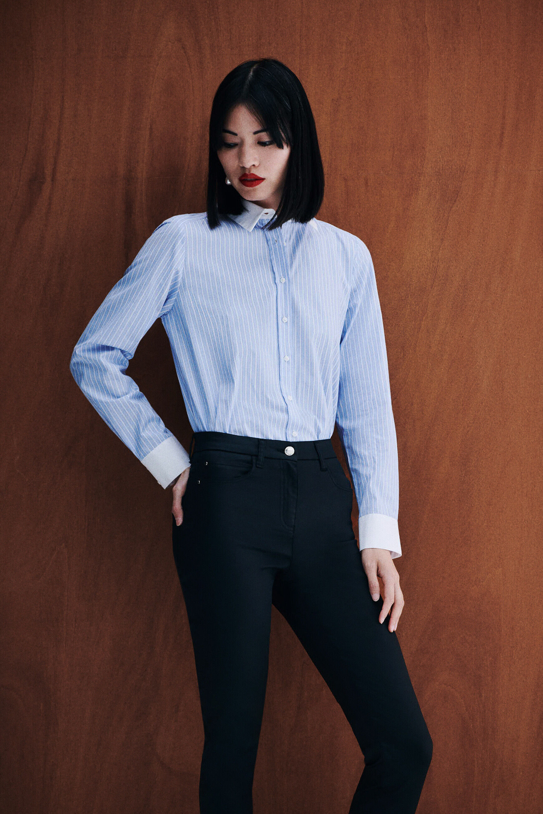 pantalon tony b noir femme