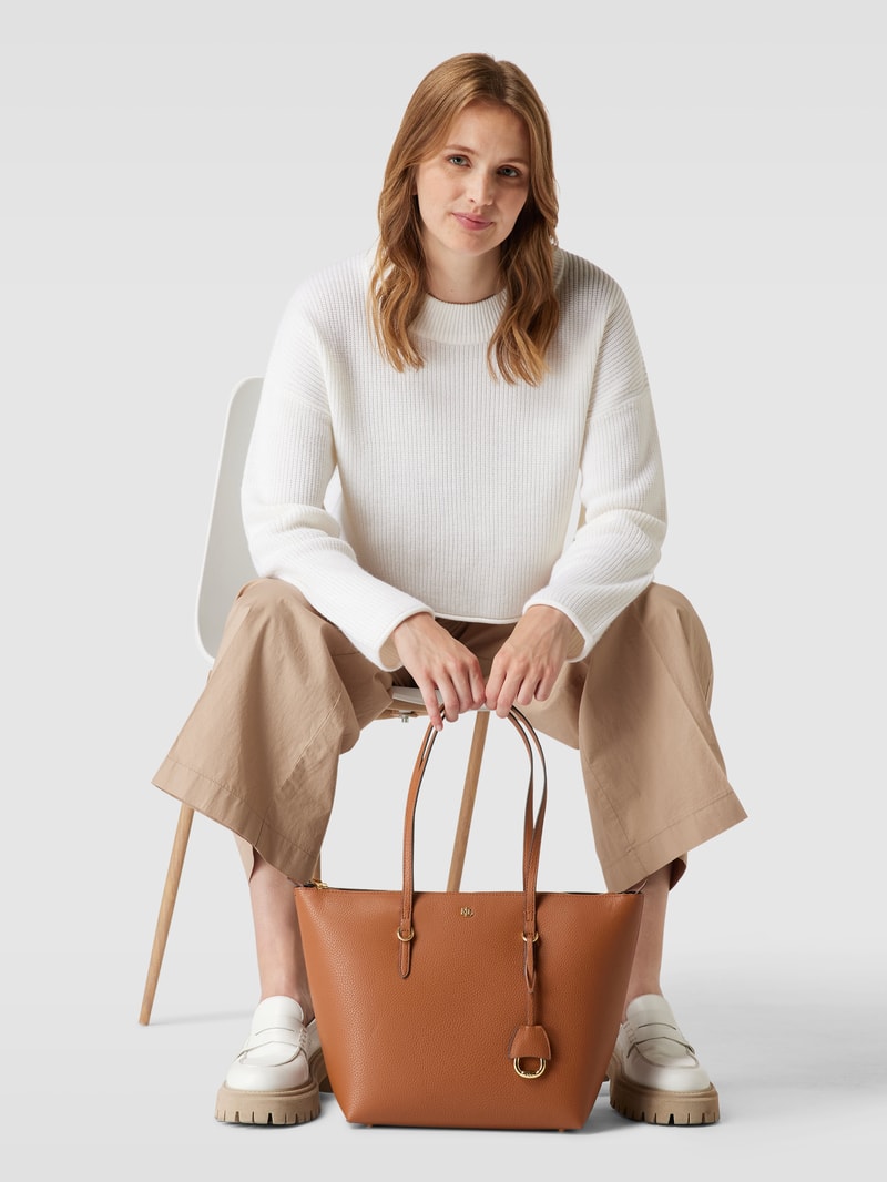 Tote Bag in Leder-Optik Modell 'KEATON' in cognac