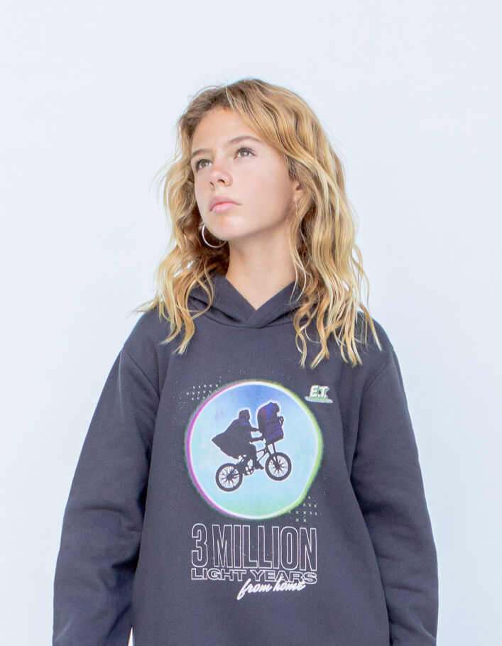 Sweat gris visuel E.T l'extra-terrestre garçon