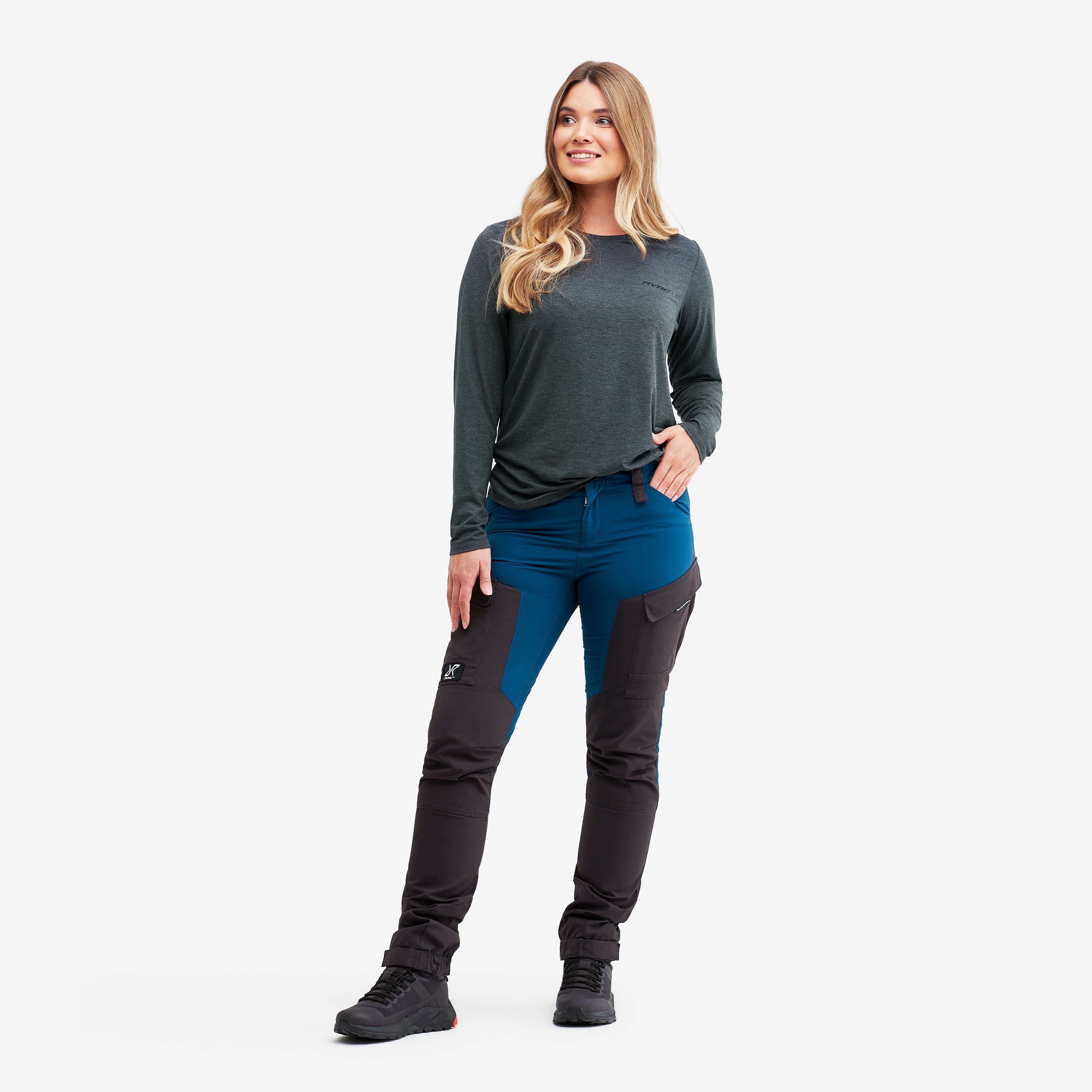 Vagabond Long Sleeve Tee Femme Anthracite Melange