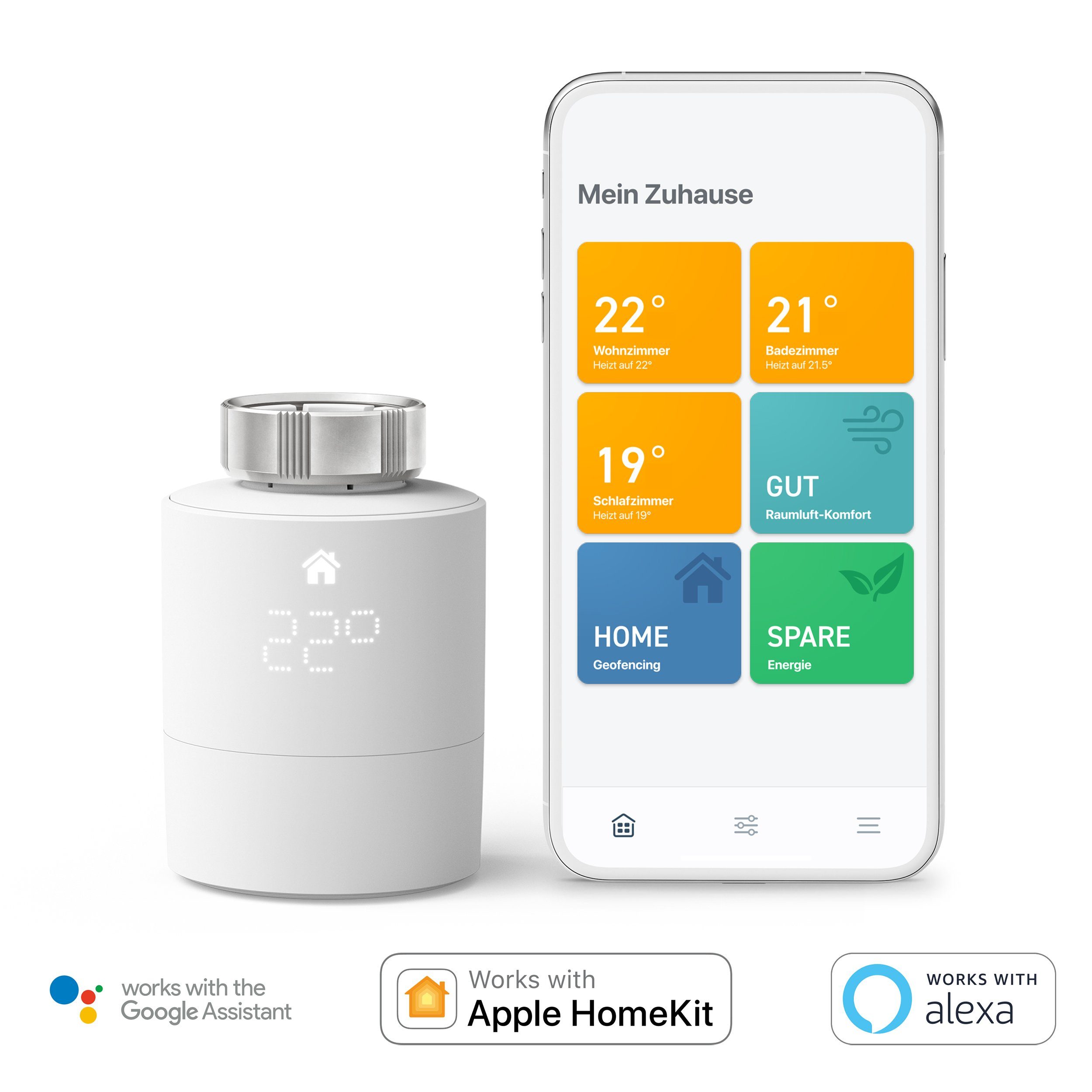 Tado Heizkörperthermostat Starter Kit - Smartes Heizkörper-Thermostat V3+, (1 St)