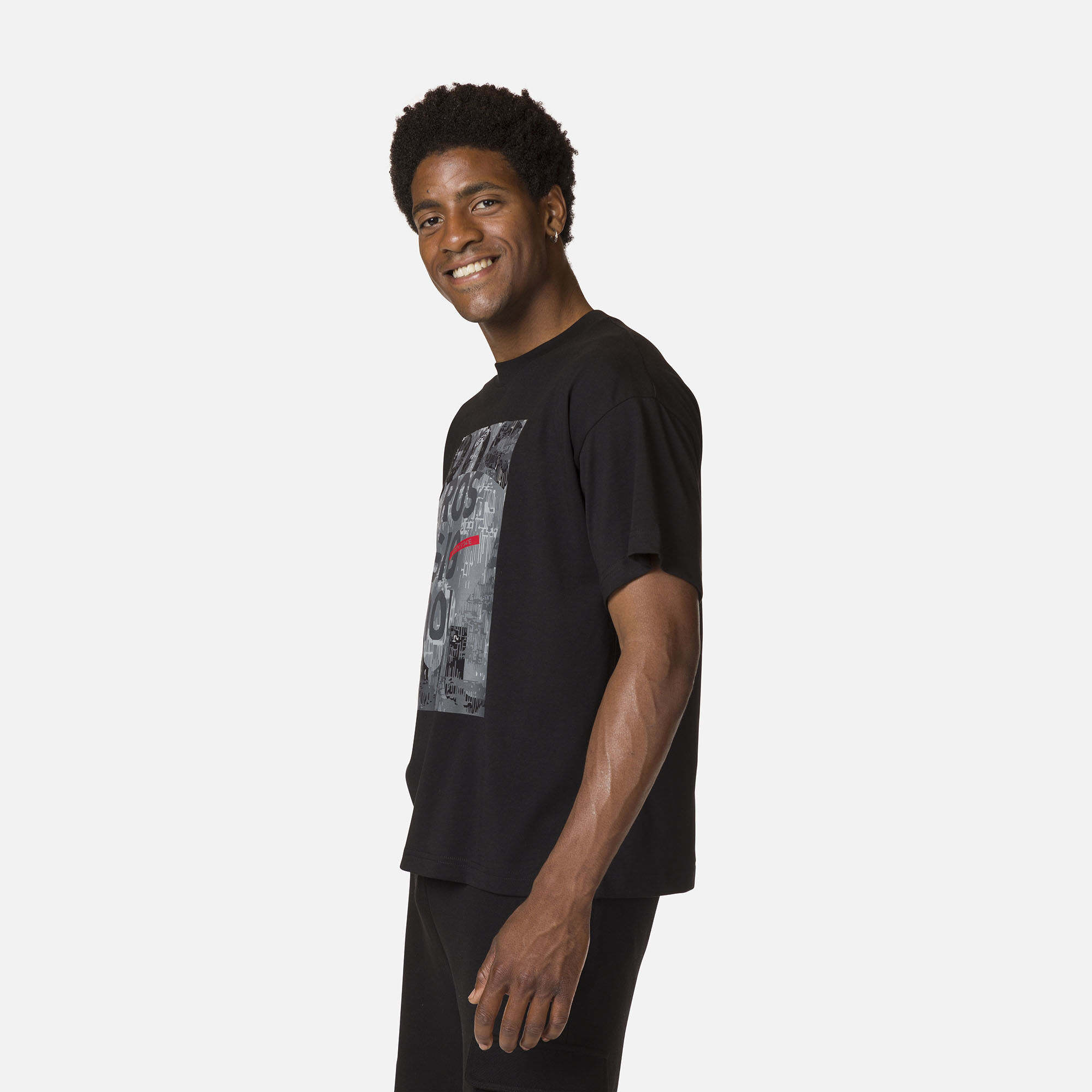 T-shirt confortable en coton à imprimé homme