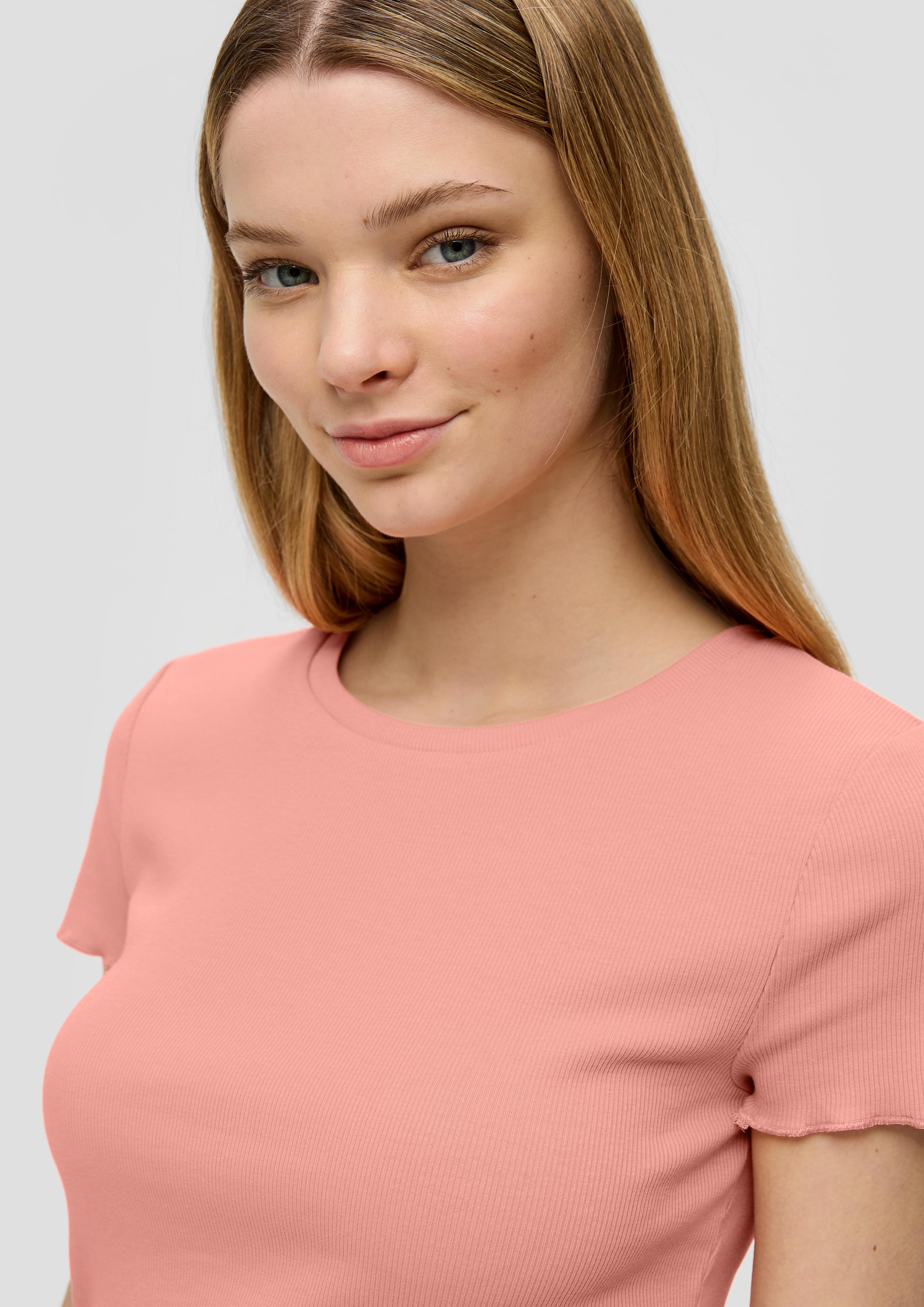 Cropped Top mit Rippstruktur  2141204-2108