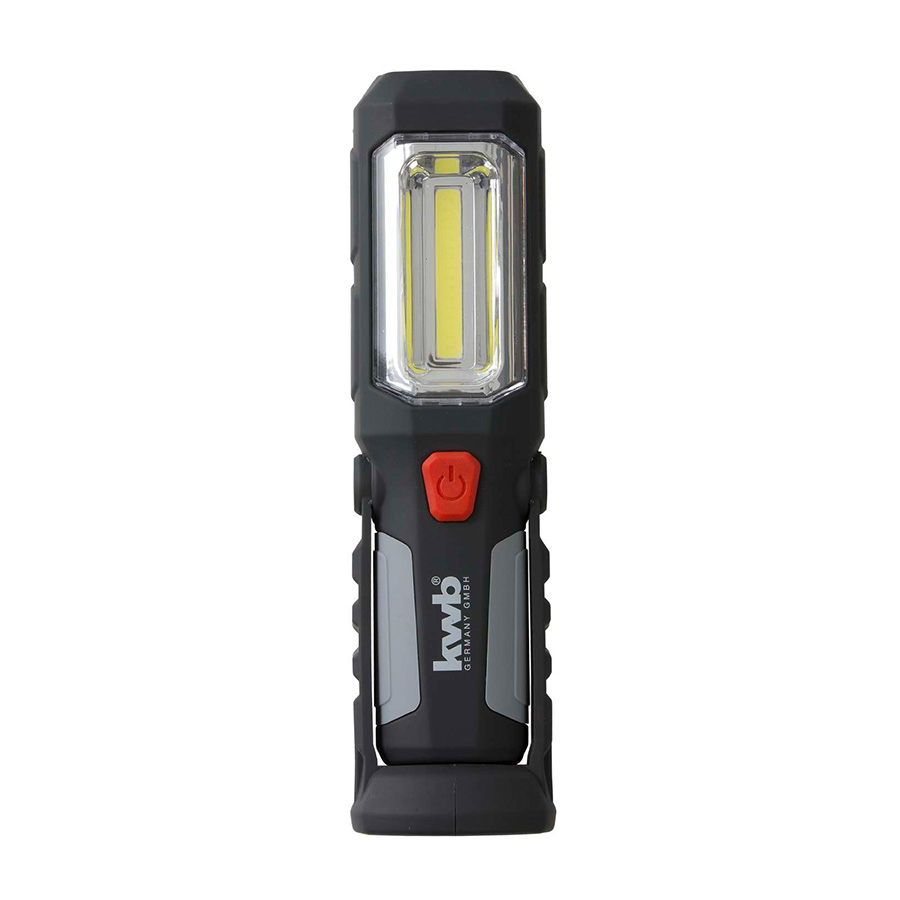 Kwb COB-LED Arbeitsleuchte Flex mit 2 Leuchtfunktionen, 2 Magneten zur Befestigung, 180° schwenkbar, 1 Stück - ATU