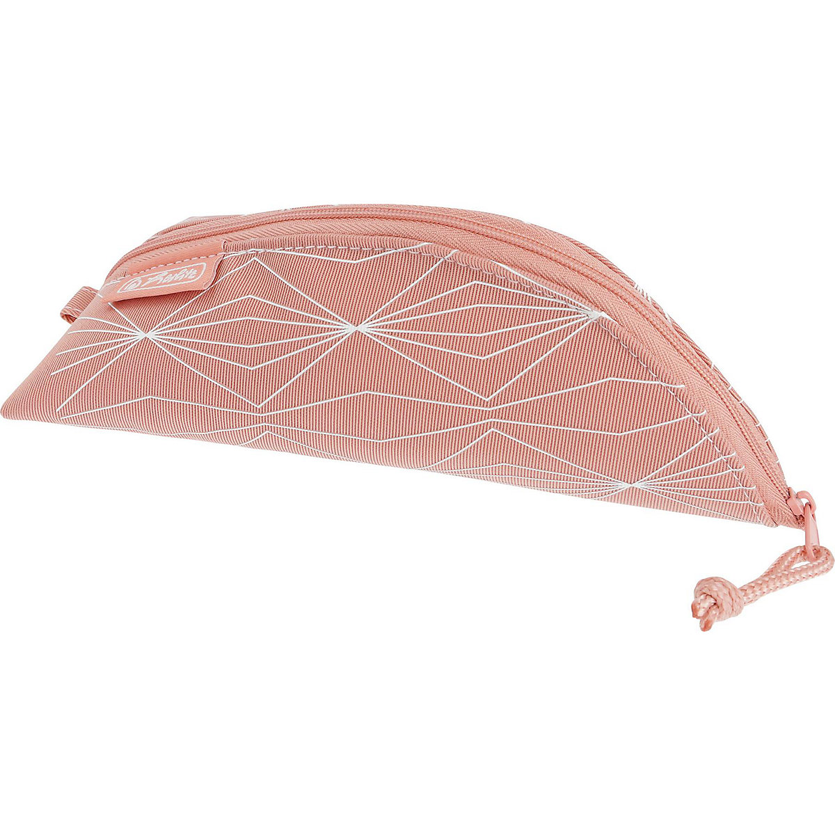 Schlampermäppchen Cocoon Geometric rosé, unbefüllt