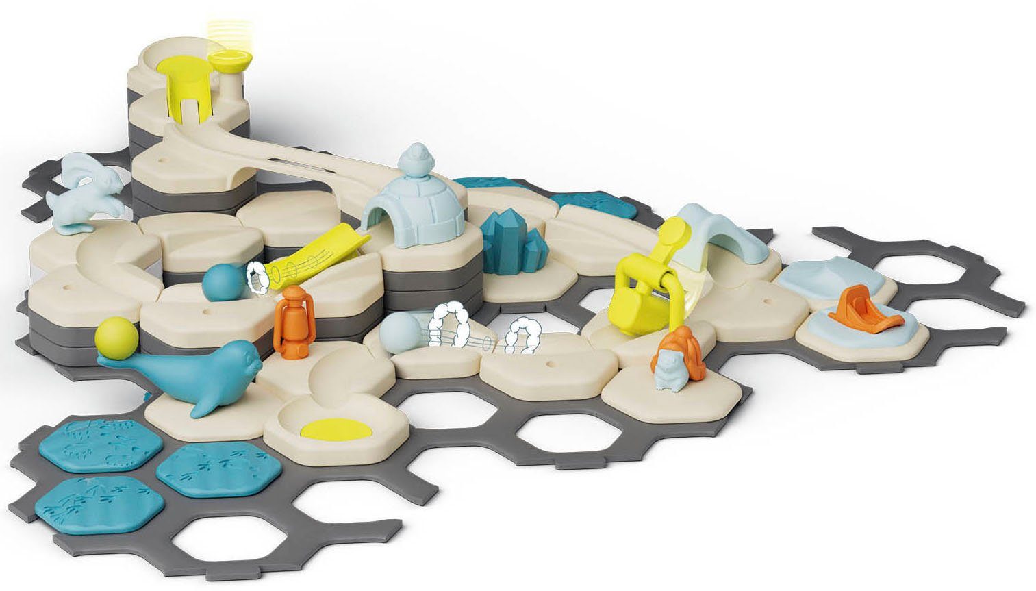 Ravensburger Kugelbahn-Bausatz GraviTrax Junior, Starter-Set L Ice, Made in Europe; FSC® - schützt Wald - weltweit