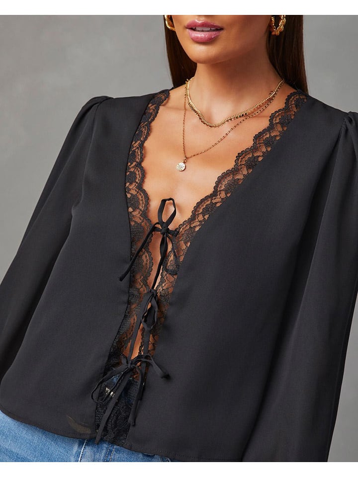 So You Bluse in Schwarz günstig kaufen