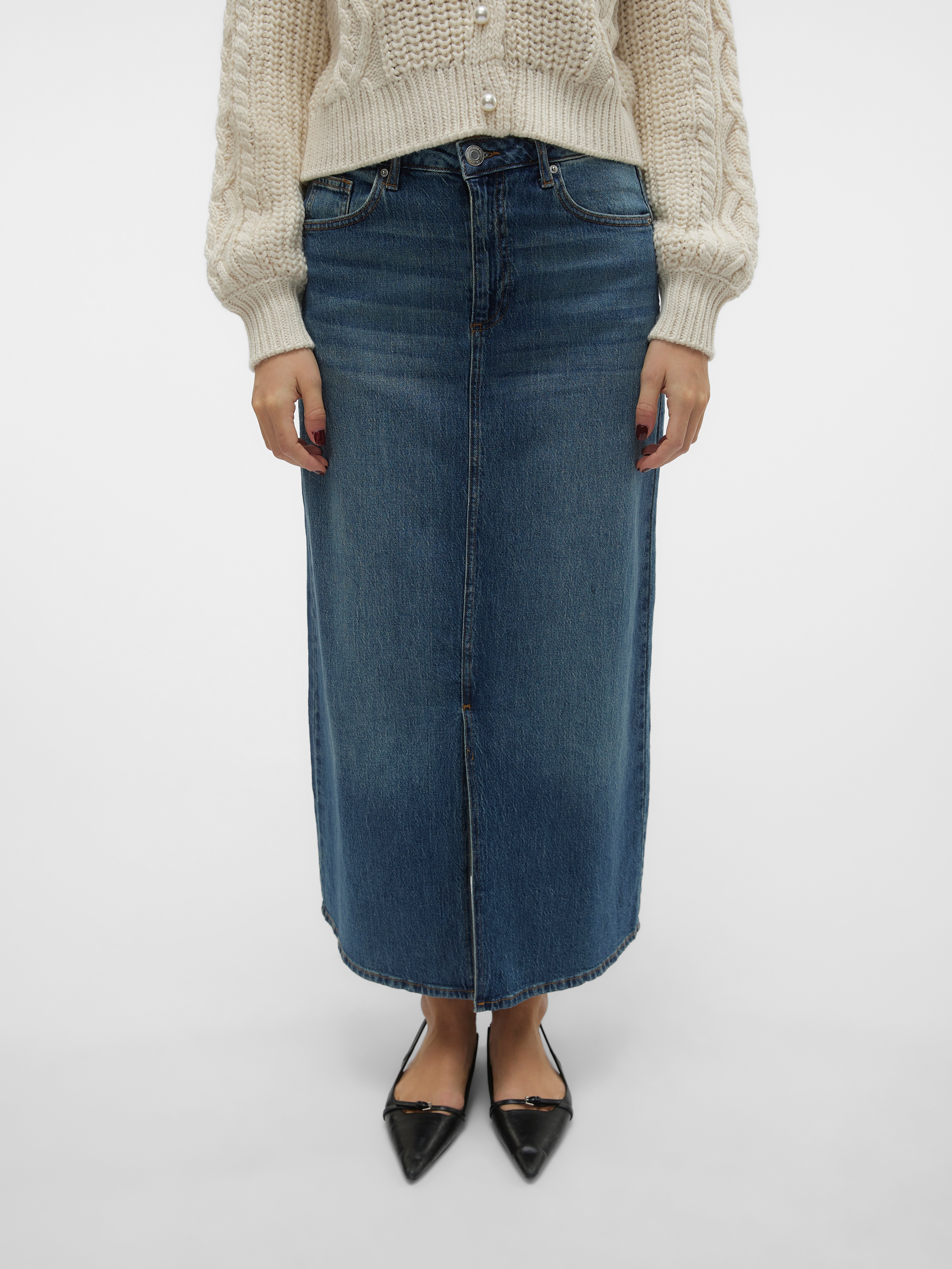 VMTESSA Hohe Taille Langer Rock