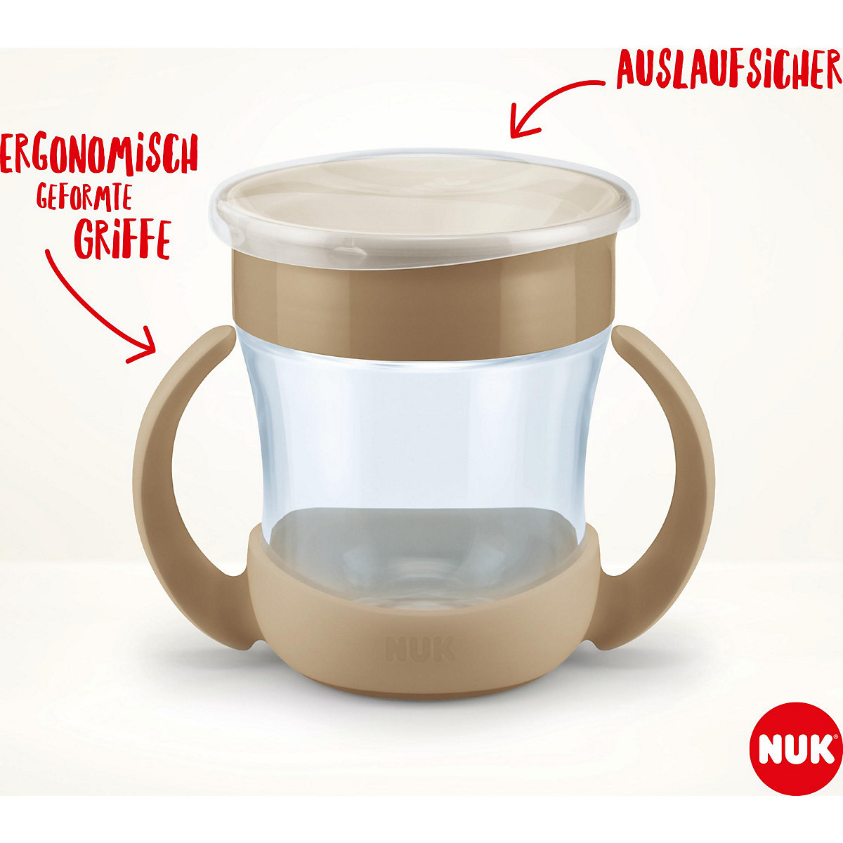 NUK Mini Magic Cup Night, 160ml, einzigartiger Trinkrand, abdichtende Silikonscheibe, ab 6 Monaten, 1 Stück, Blau