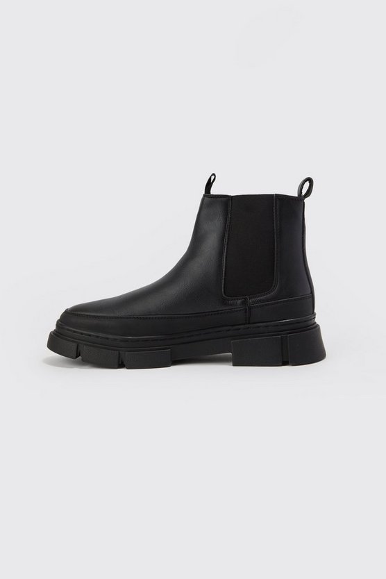 Chelsea-Stiefel mit dicker Sohle