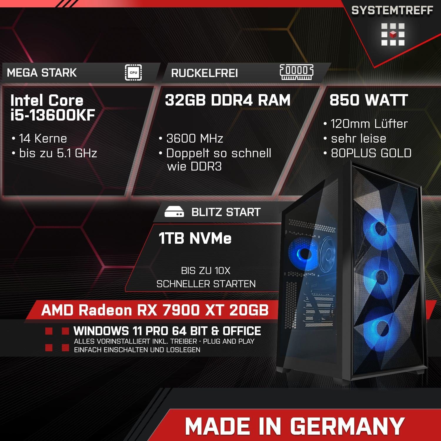 SYSTEMTREFF Gaming-PC-Komplettsystem (27