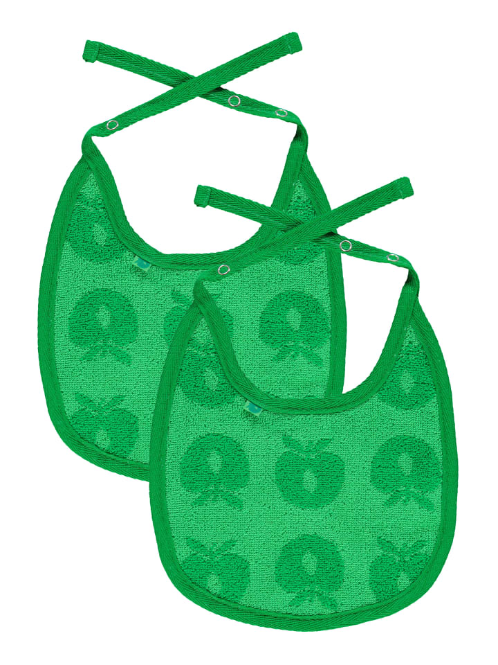 Småfolk Lätzchen 2 Packungen kleine Lätzchen mit Äpfeln in green günstig kaufen onesize
