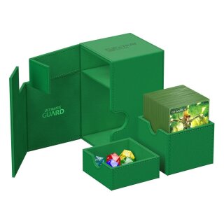 Ultimate Guard Flip`n`Tray 100+ XenoSkin Monocolor - Grün