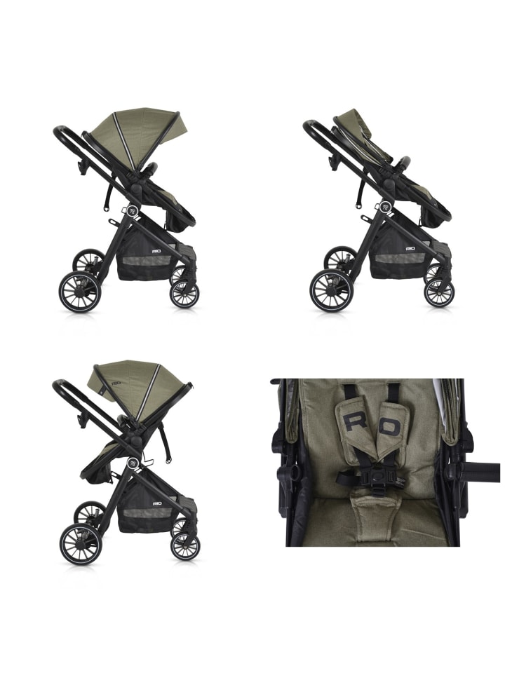 Moni Kinderwagen 2 in 1 Rio 22 kg in grün günstig kaufen onesize