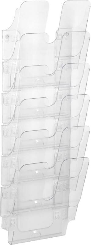 DURABLE FLEXIPLUS Prospektständer 1700008401 DIN A4 Polystyrol Transparent 26,6 x 34,4 x 34,8 cm