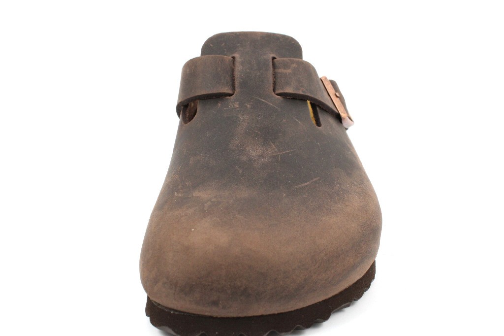 BIRKENSTOCK Komfort Sandalen braun Boston Fettleder