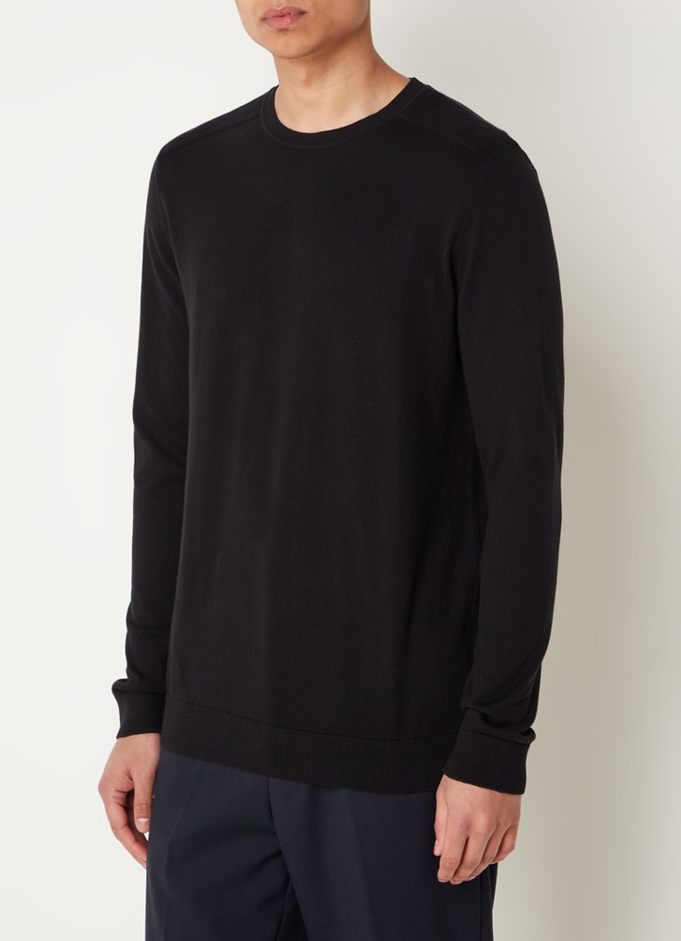 Selected Homme Fino pleten pulover z okroglim izrezom