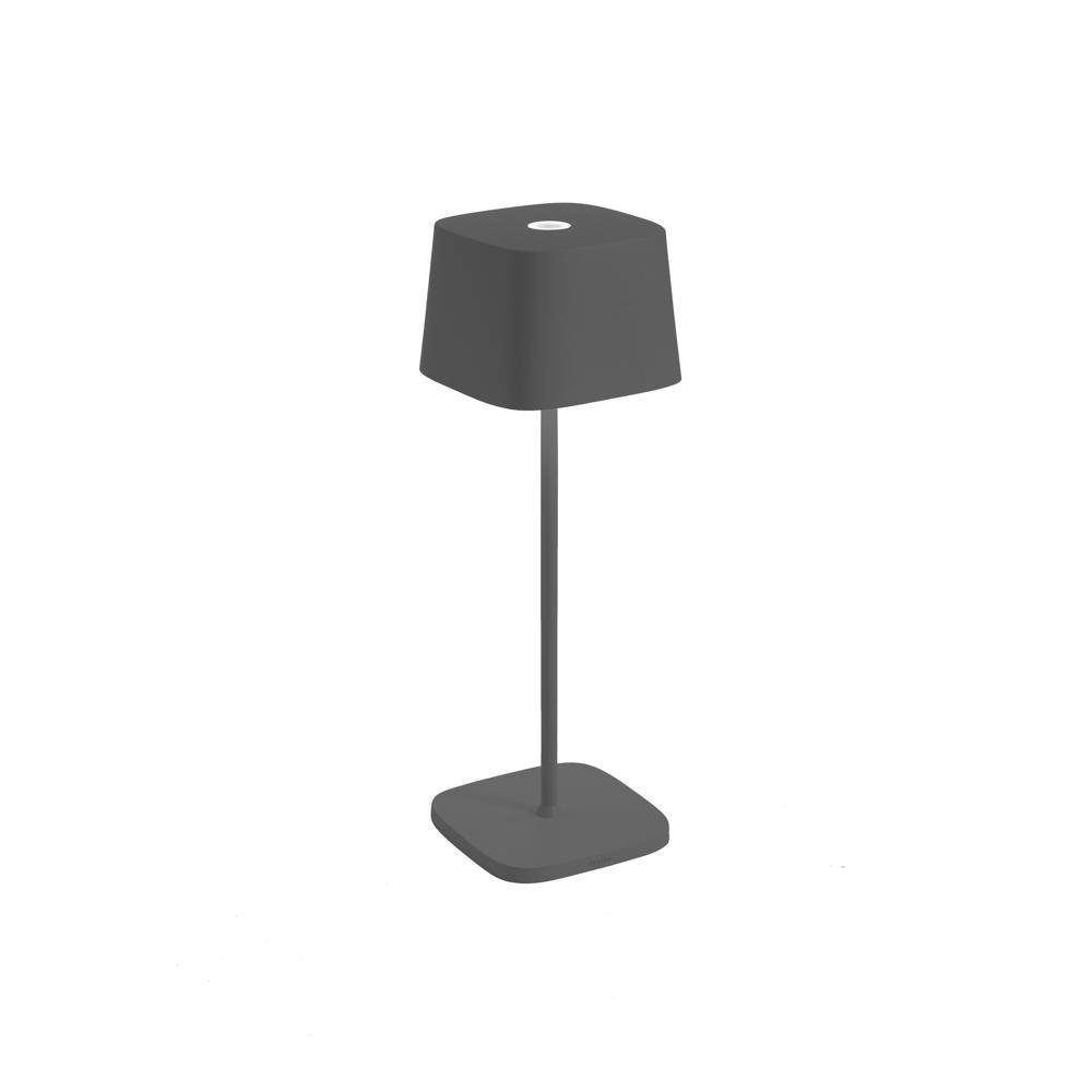Zafferano LED Tischleuchte LED Akku Tischleuchte Ofelia Pro in Dunkelgrau 2,2W 150lm IP65 2200 -, keine Angabe, Leuchtmittel enthalten: Ja, fest verbaut, LED, warmweiss, Tischleuchte, Nachttischlampe, Tischlampe