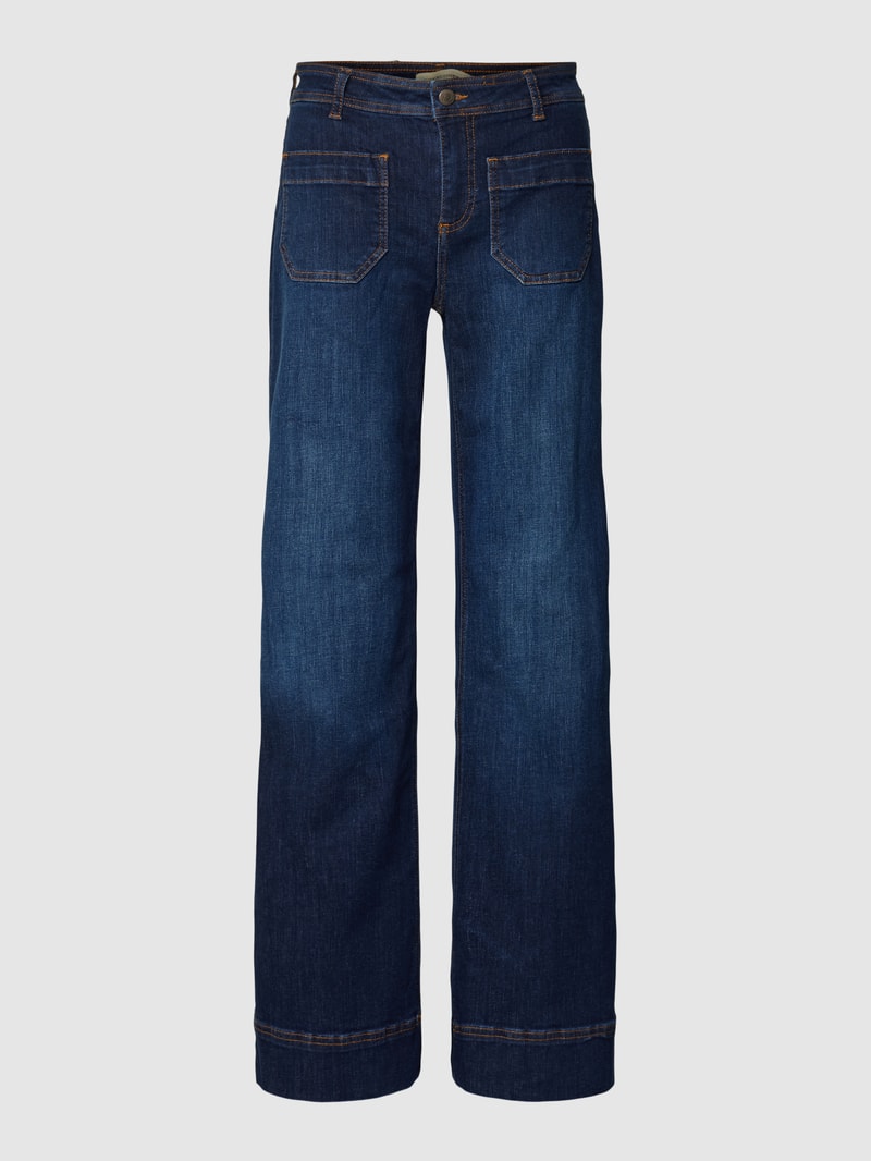 Jeans mit Eingrifftaschen Modell 'Kimberly' in jeans
