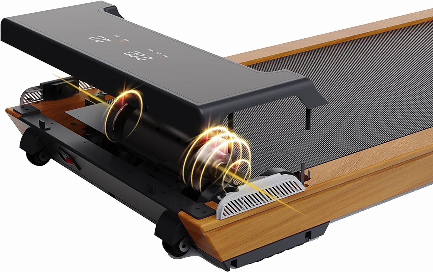 BlueField Laufband (2.25HP leises Laufband zum Gehen und Jogge), schreibtisch, Elektrisches leichtes Laufband aus Holz, 2.25HP leises