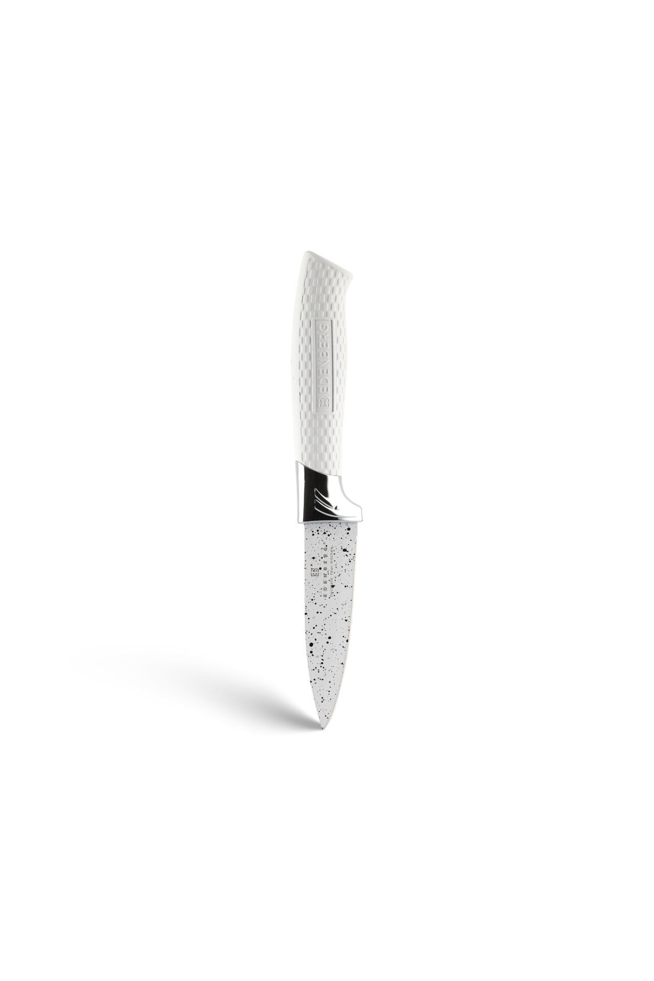 Edenberg Messer-Set Modernes weißes Messerset mit Block, Messerblock (6-tlg., Eine ideale Geschenkidee)