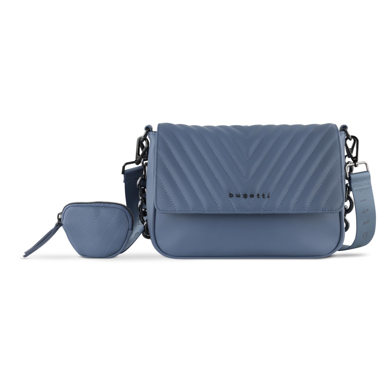 BUGATTI Handtaschen blau SIRA shoulderbag L with chain