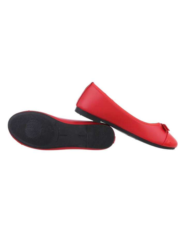Ital-Design Ballerina in Rot günstig kaufen