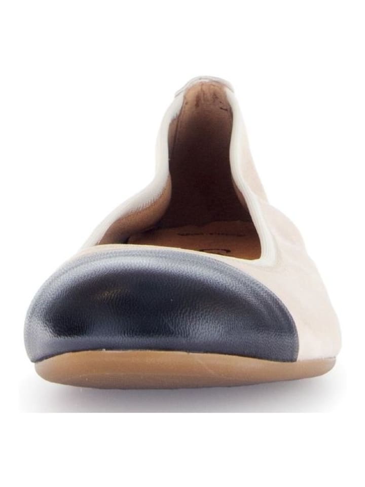 Gabor Ballerinas in Beige/Schwarz günstig kaufen