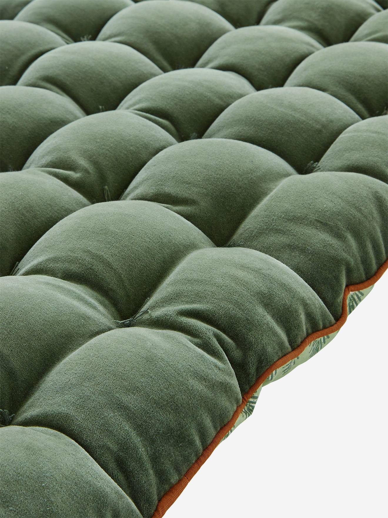 Matelas de sol bi matière PALMETTES vert