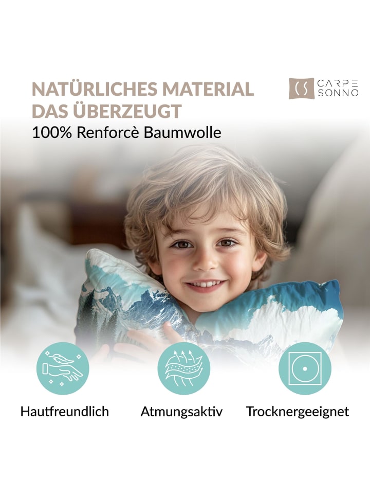 Carpe Sonno Kinderbettwäsche Jungen Traktor   10 Spielen in Grün günstig kaufen 135 x 200   80 x 80 cm