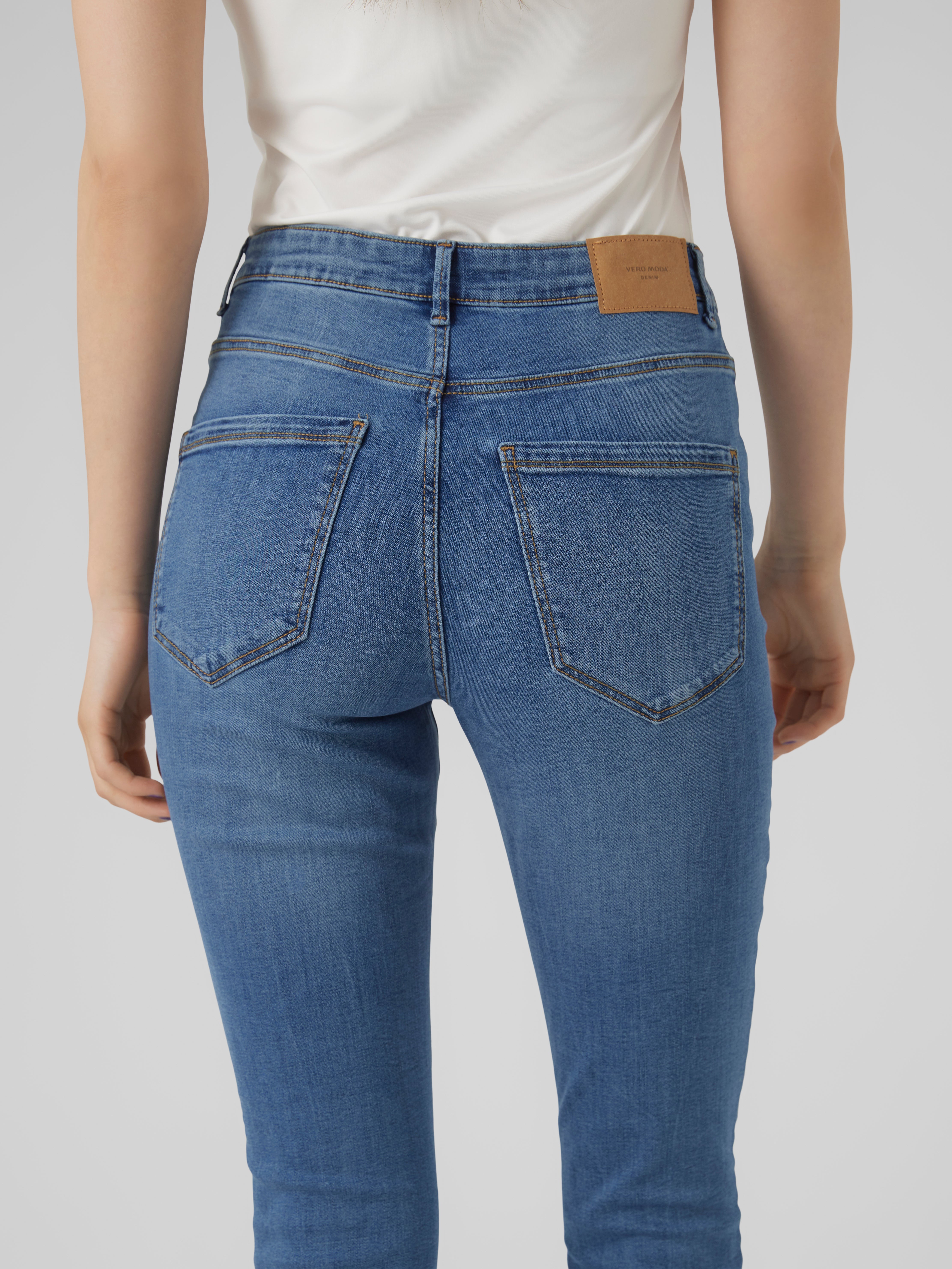 VMSOPHIA Hohe Taille Skinny Fit Jeans