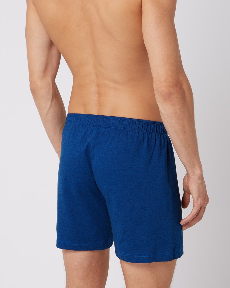 Boxershorts aus Baumwolle im 2er-Pack in jeans meliert
