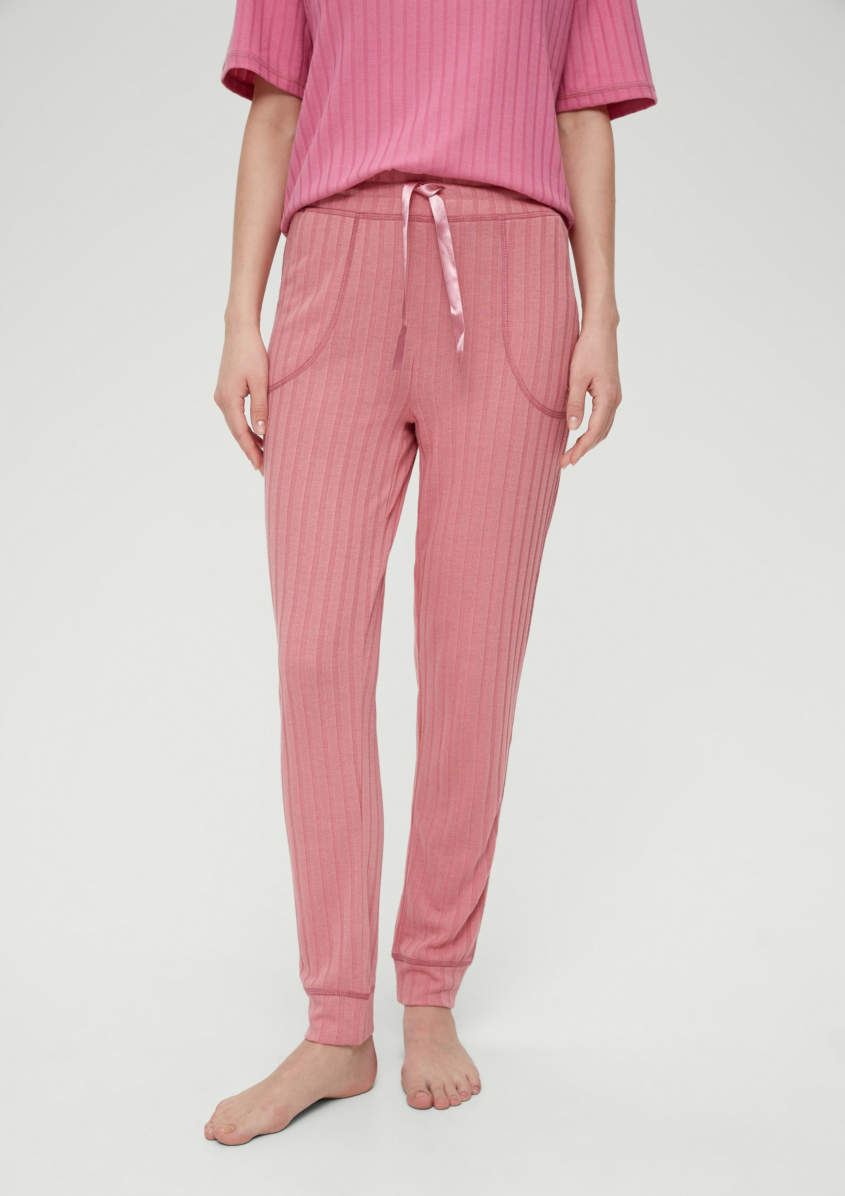 Pyjamahose aus Rippware  6007026-4500