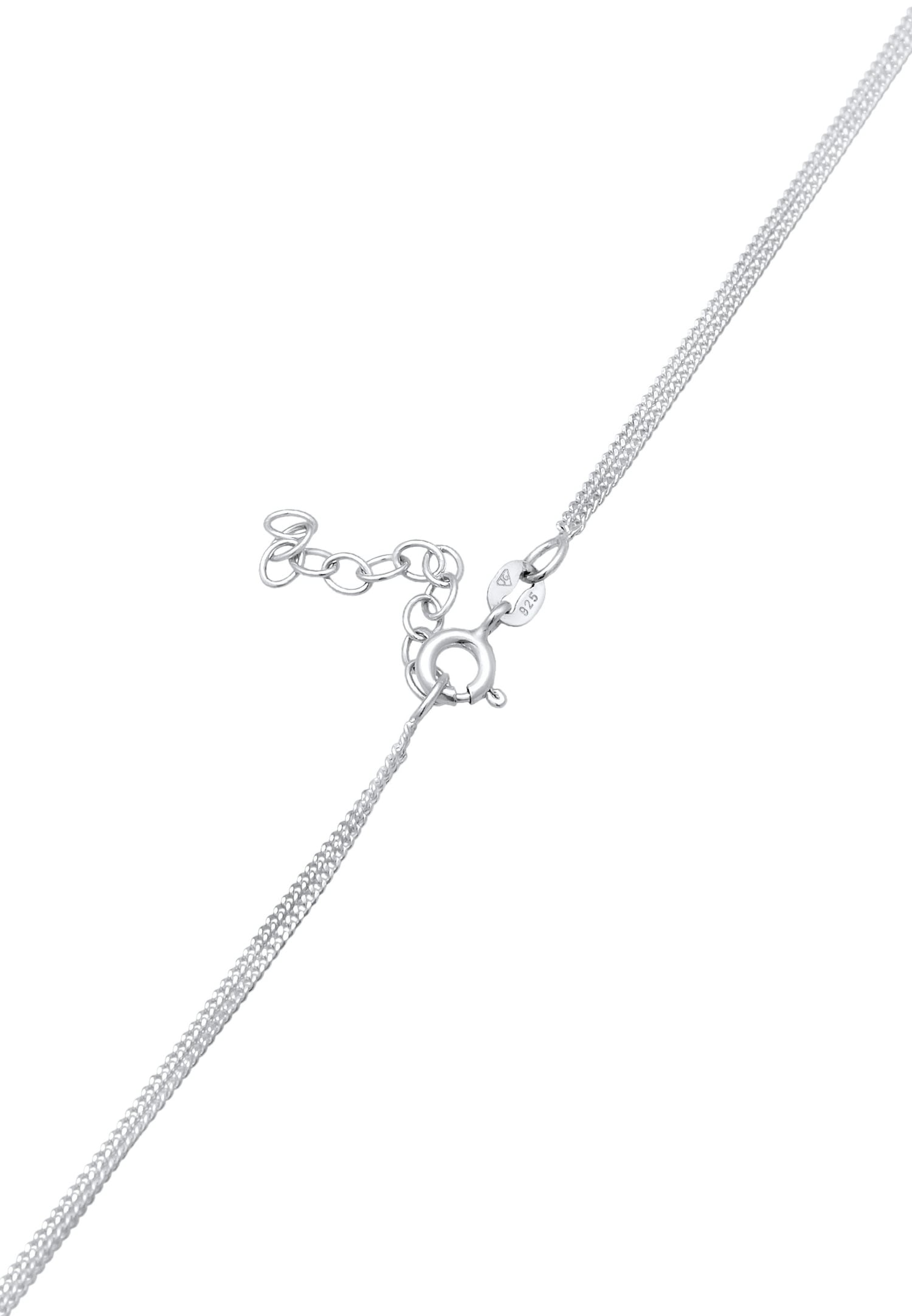 Dámsky vrstvený prívesok Elli v tvare srdca so zirkónom zo striebra 925