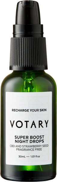 Votary Super Boost Night Drops CBD and Strawberry Seed Gesichtsserum