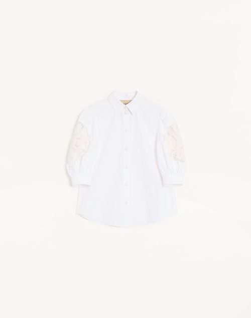 Camisa de algodão popeline