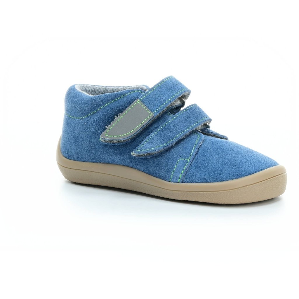 Beda Mateo mit Membran (BF 0001/W/M/FW) blaue Barfuß-Stiefeletten