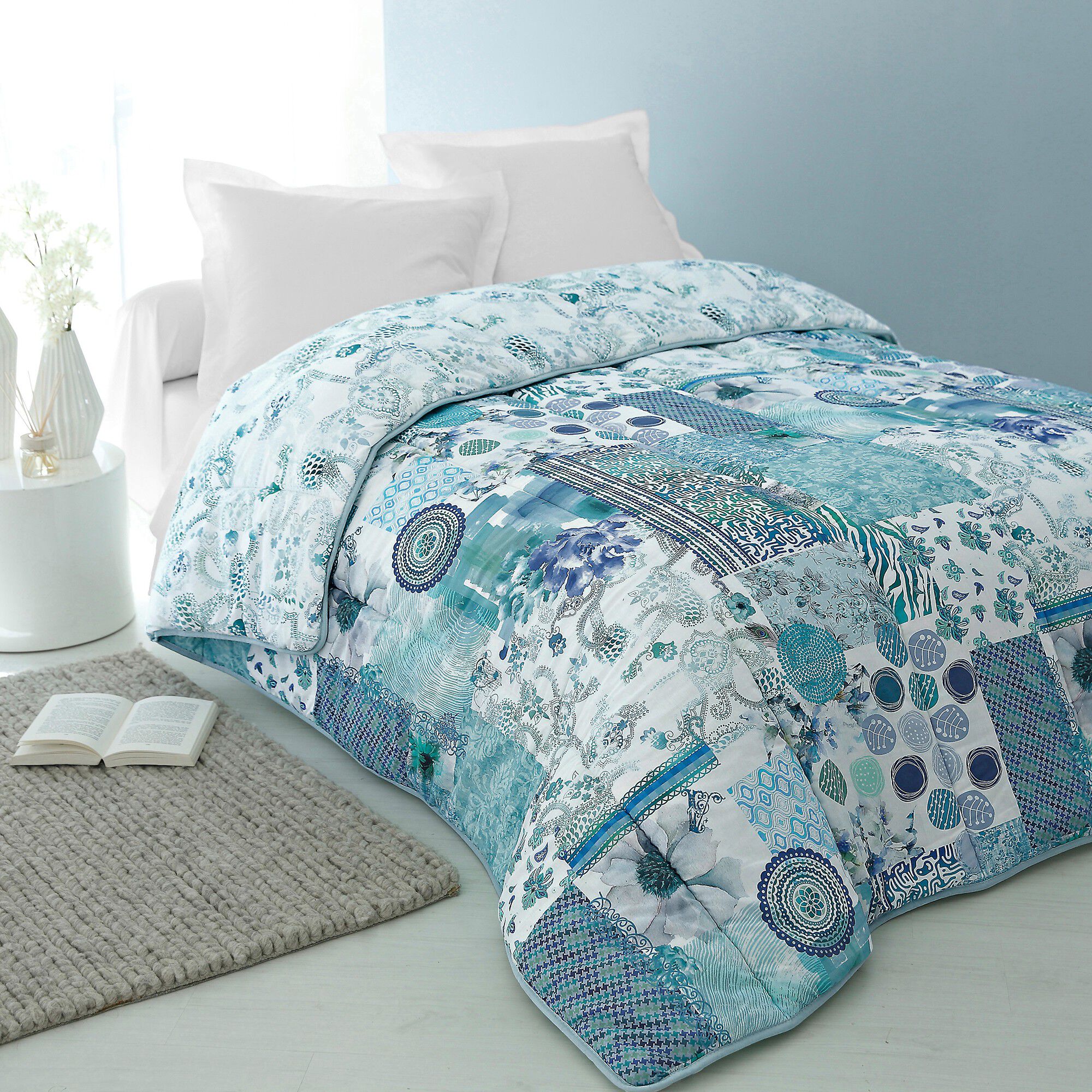 Couette coton imprimée Champêtre 400g/m2