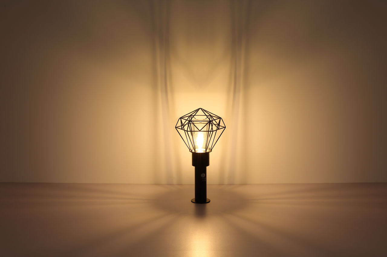 Globo Lighting - HORACE - Außenleuchte Edelstahl schwarz, 1x E27 LED