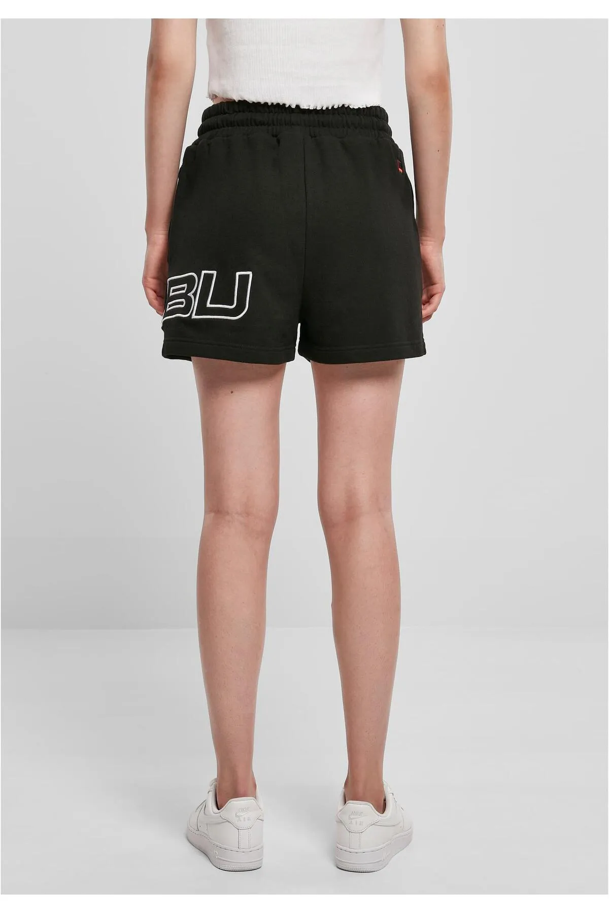 FUBU  Damen FW222-018-2, Corporate Sweat Shorts schwarz