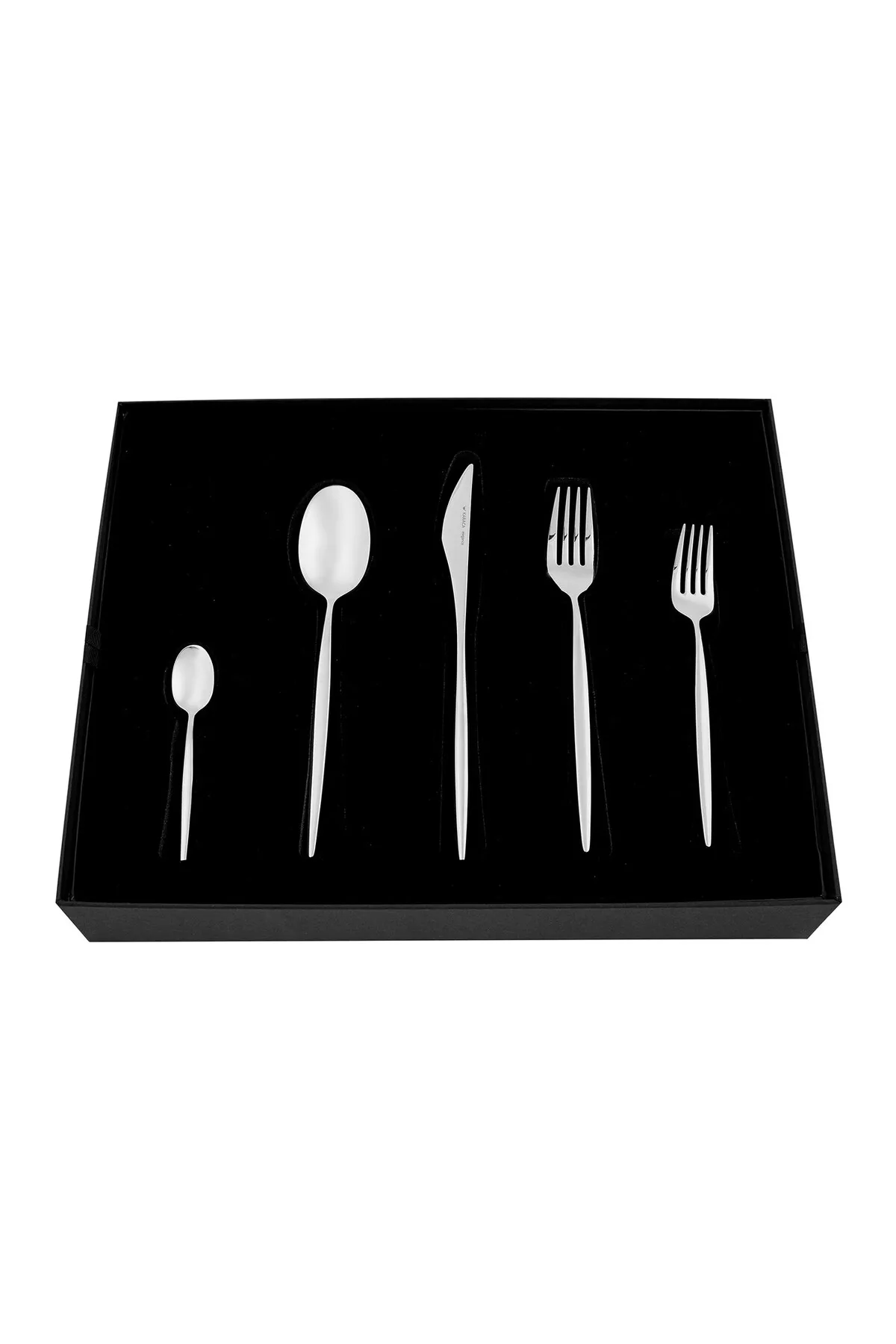 Karaca  Lizbon Besteckset mit Box Set 60-teilig, für 12 Personen, 18/10 Edelstahl Besteck-Set