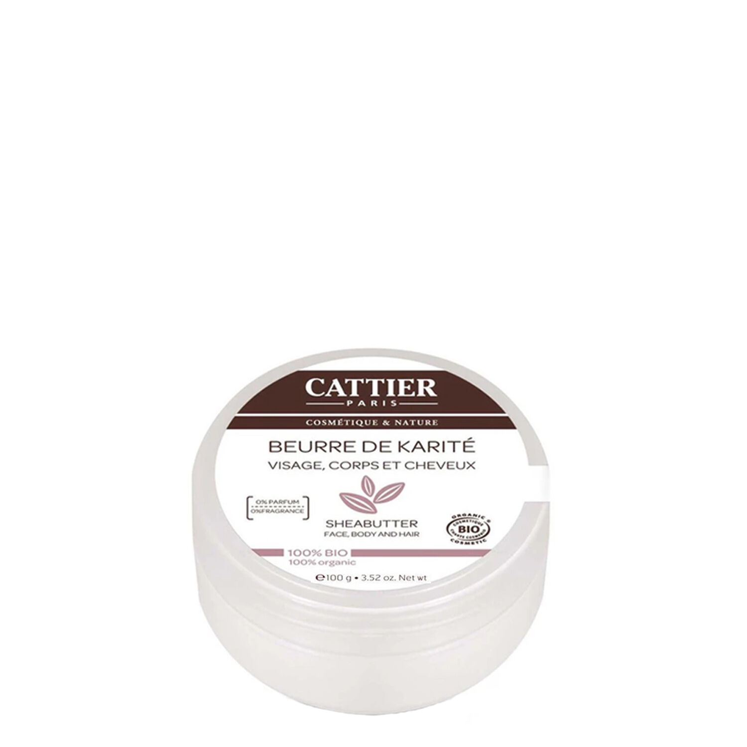 Cattier Beurre de Karité Sans Parfum Visage, Corps & Cheveux