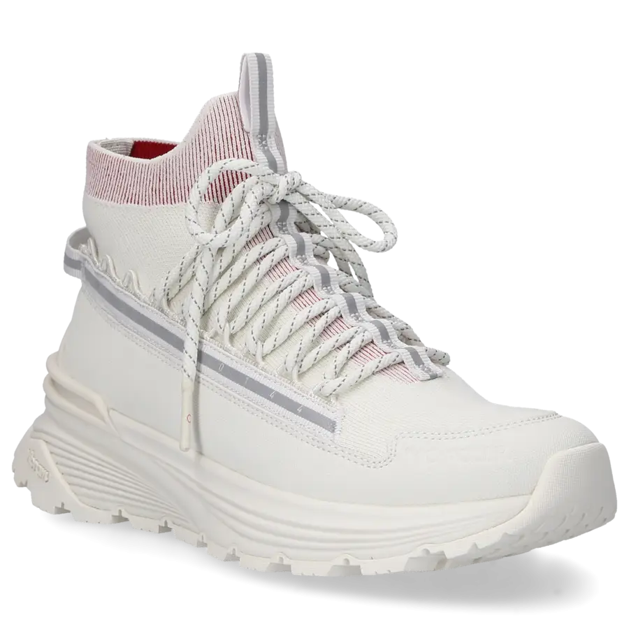 Moncler - Sneaker high LIGHT RUNNER Materialmix - weiß