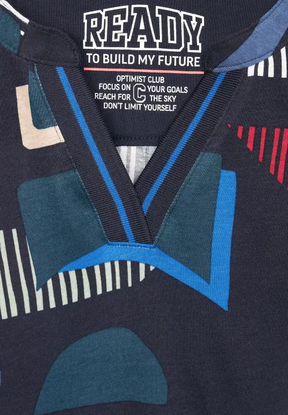 CECIL Langarmshirt mit Grafikprint